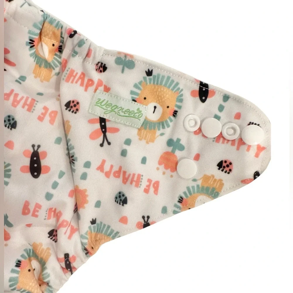 New WeGreeco & Baby Goal cloth diapers LOT - snap button